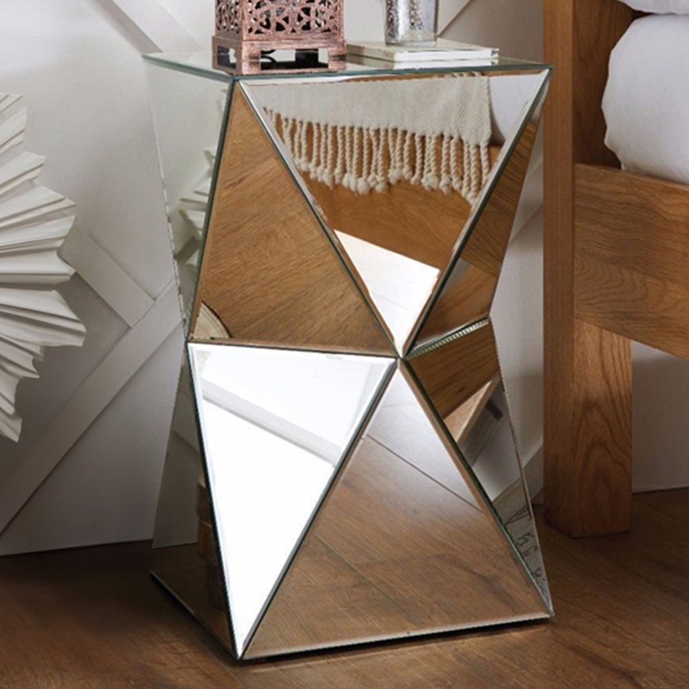 Furniturebox Georgia Silver Side Table Image 1