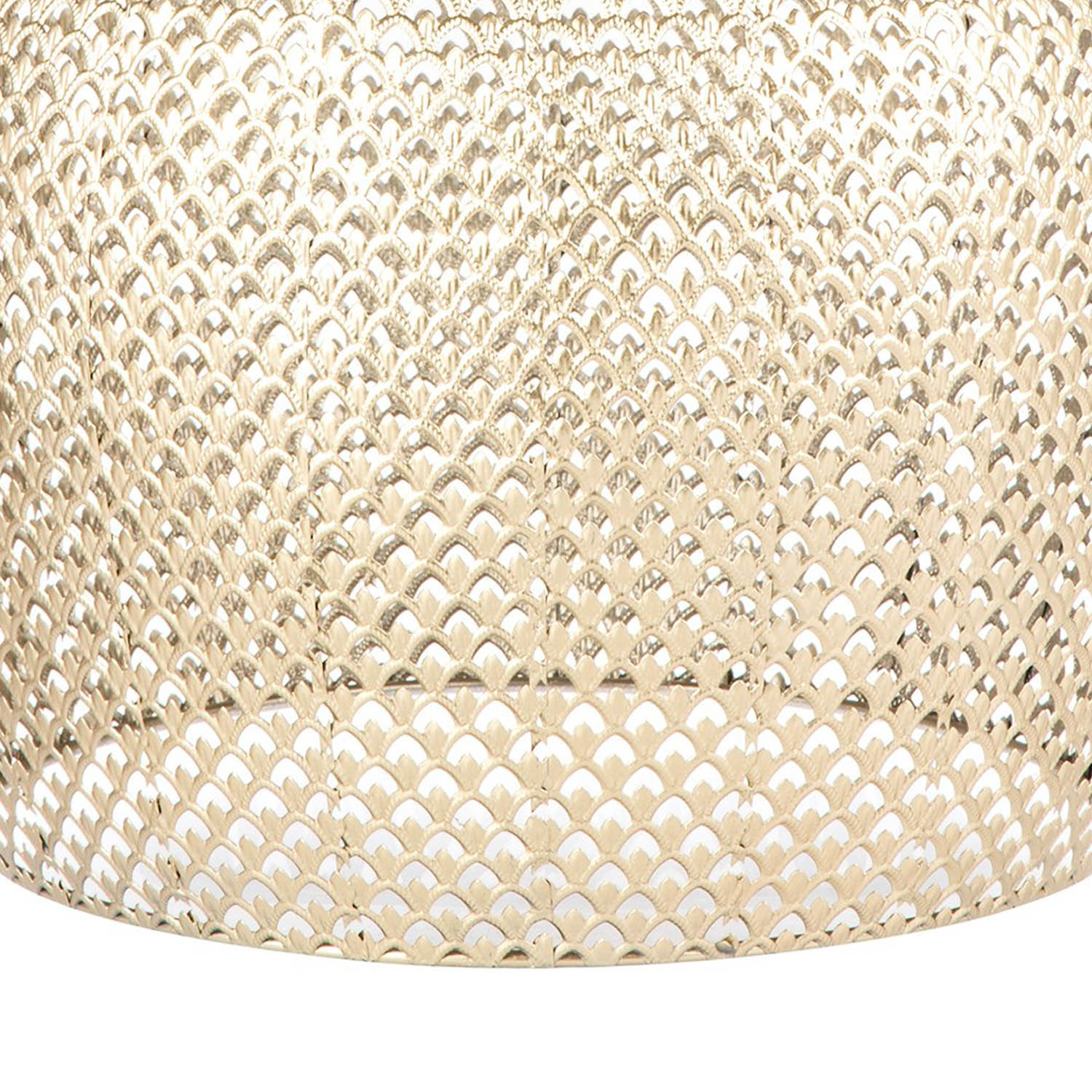 Moroccan Gold Cut Out Dome Shade Metal Pendant Light Image 5