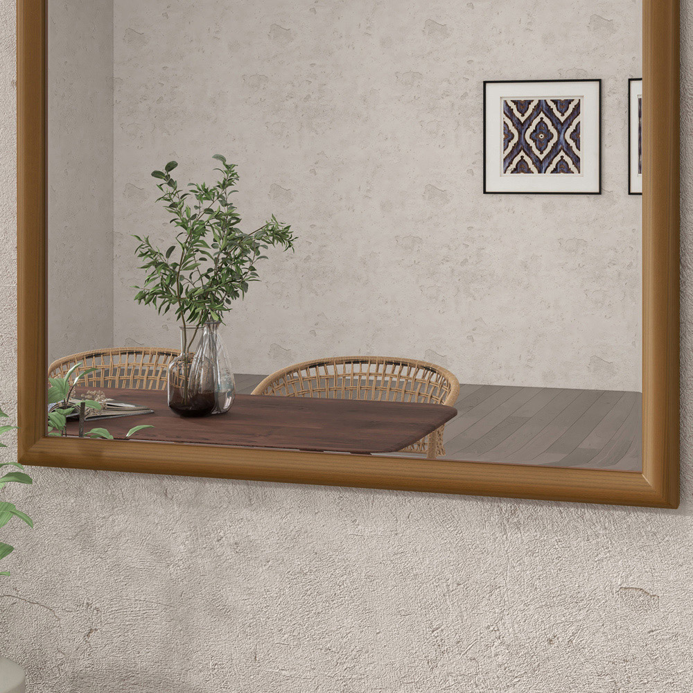 Portland Brown Arch Wall Mirror Image 3