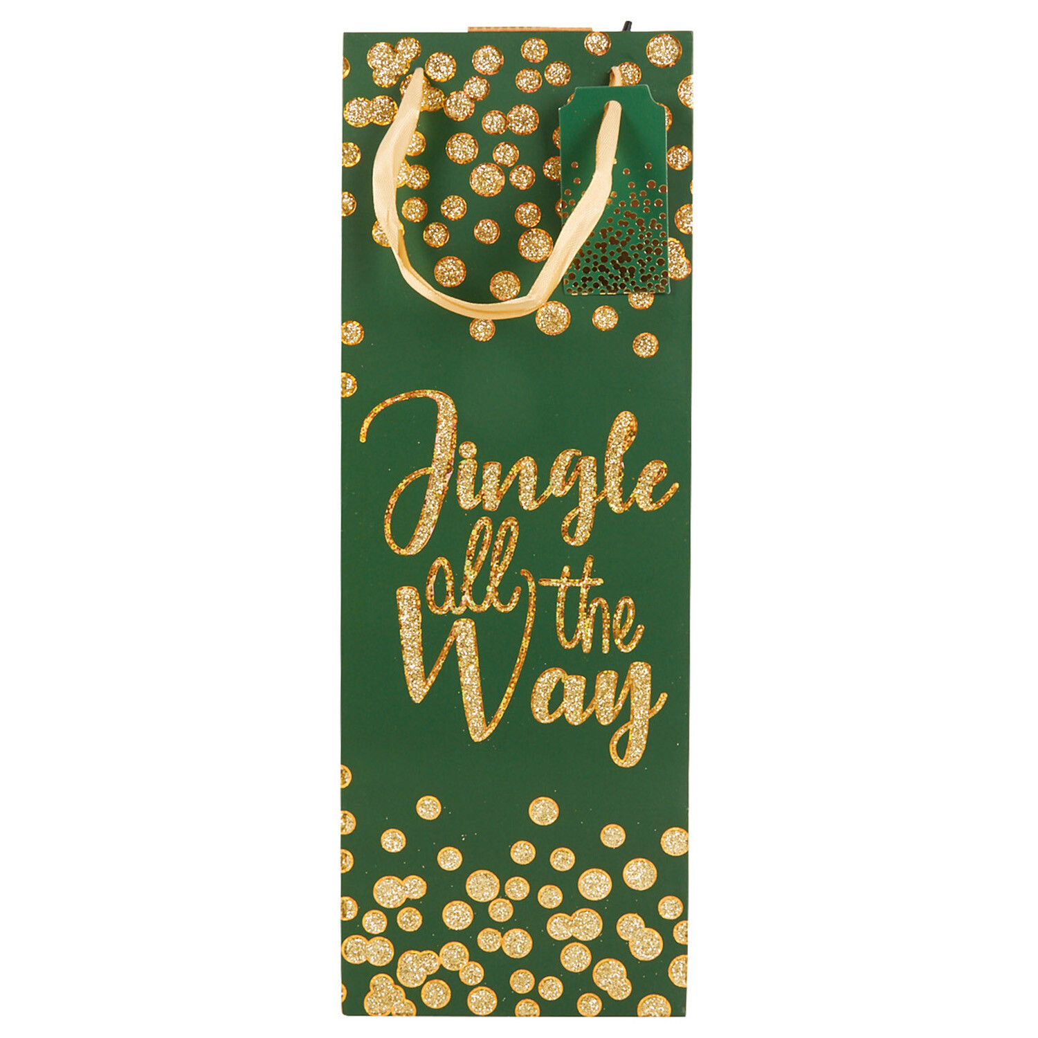 Merry Christmas Foil Bottle Bag Image 6