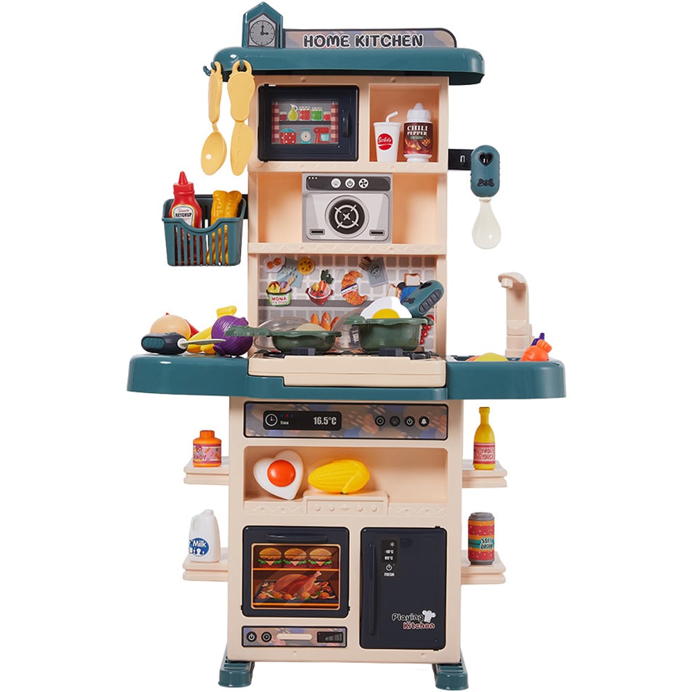 Tommy Toys 43 Piece Kids Green Interactive Kitchen Play Set Image 1