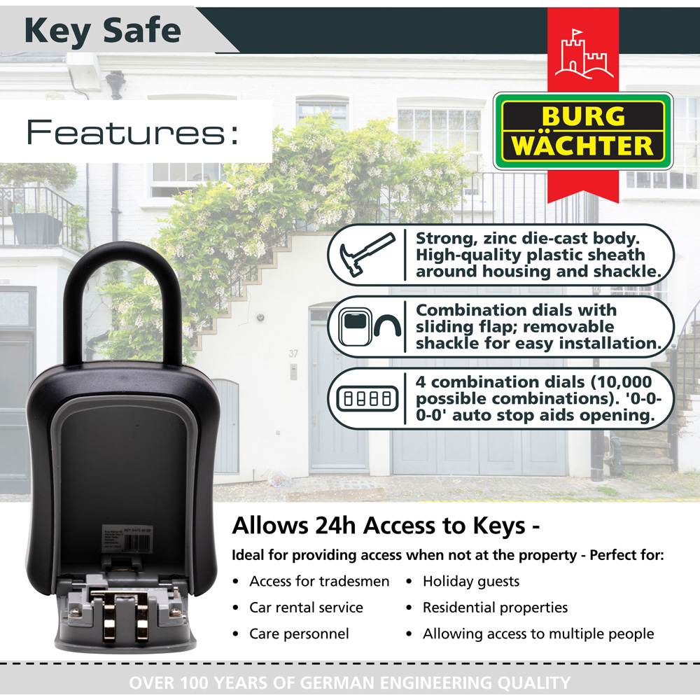 Burg-Wachter Key Safe 50 with Removable Shackle Image 2
