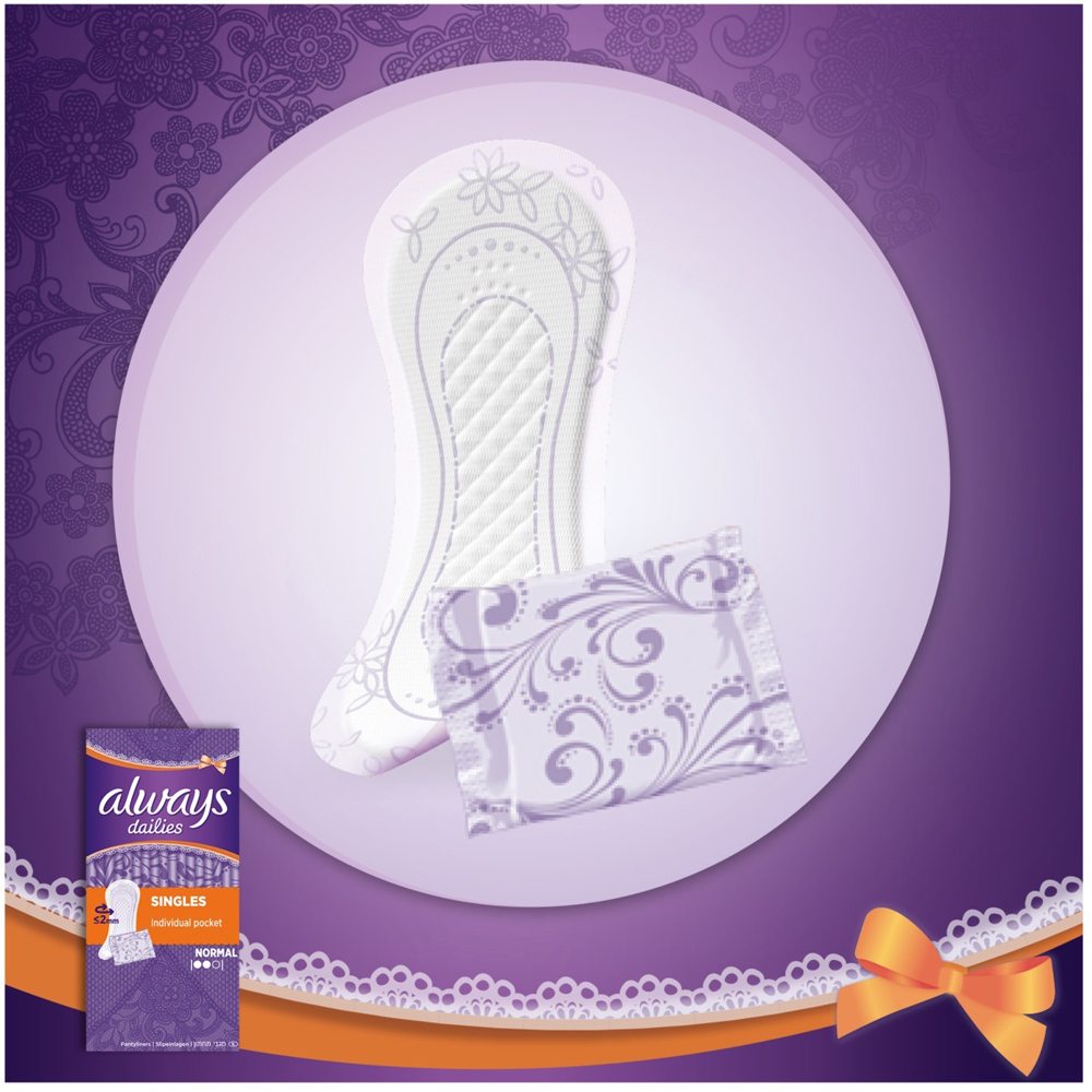 Always Dailies Normal Panty Liner 20 Pack Image 2