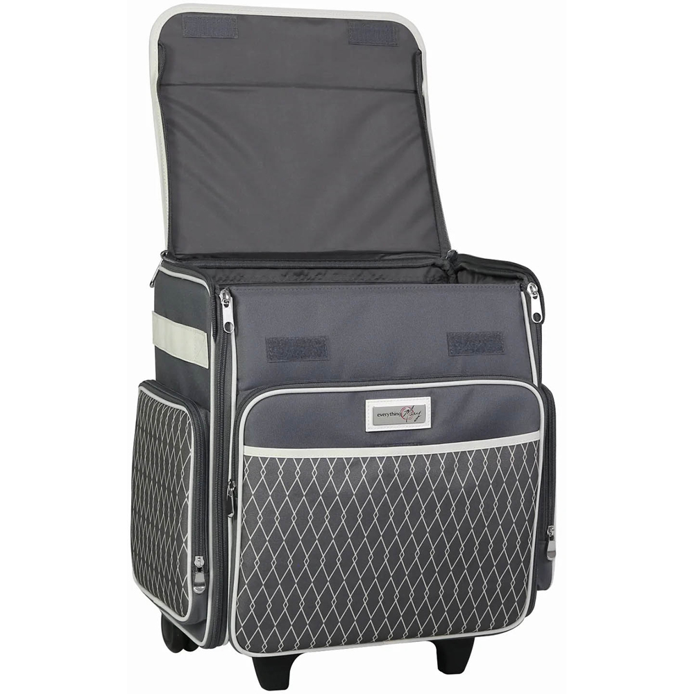 Everything Mary EVM6362-11 Grey and Cream Collapsible Craft Trolley Bag 40 x 22 x 38cm Image 4