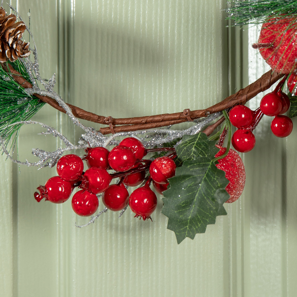 Samuel Alexander Wreath with Apples and Red Berries 45cm Image 3