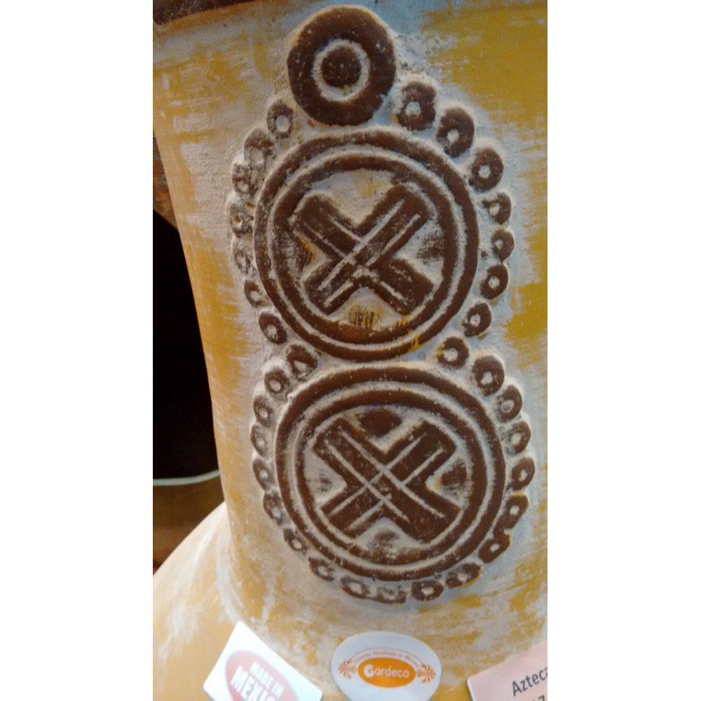 Gardeco Azteca Large Yellow Mexican Chimenea with Stand and Lid Image 3