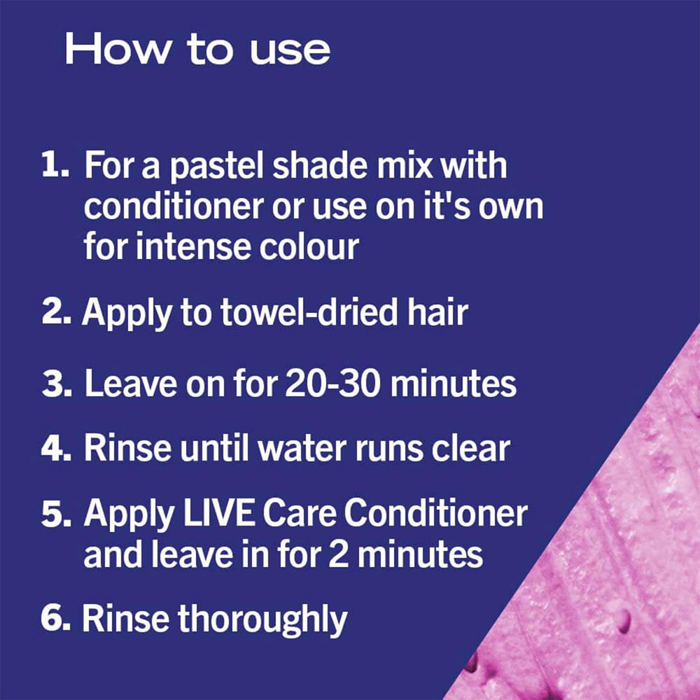 Schwarzkopf Live 093 Shocking Pink Ultra Bright or Pastel Semi-Permanent Hair Dye Image 5