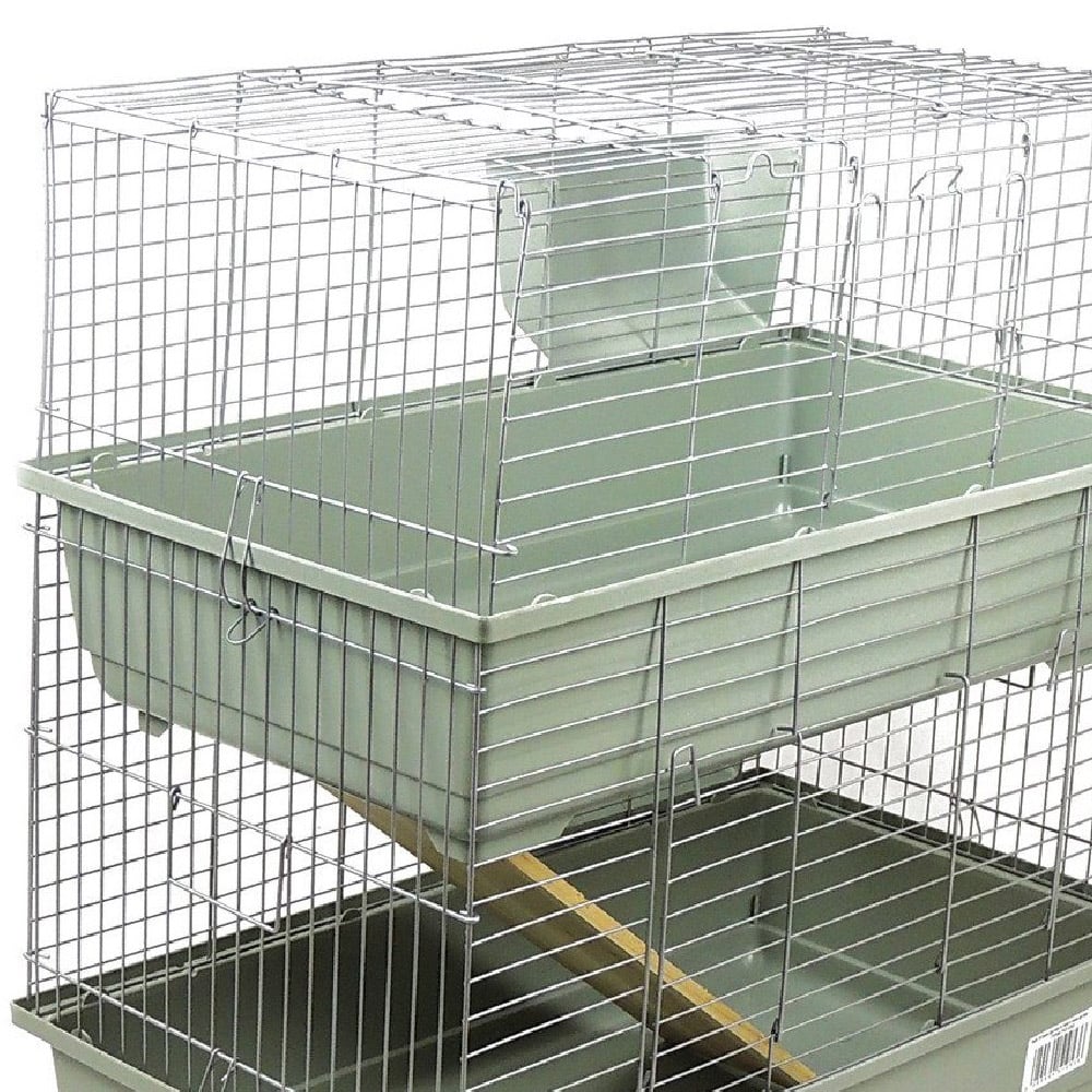 Little Friends 2 Tier Grey Small Animal Cage Image 2