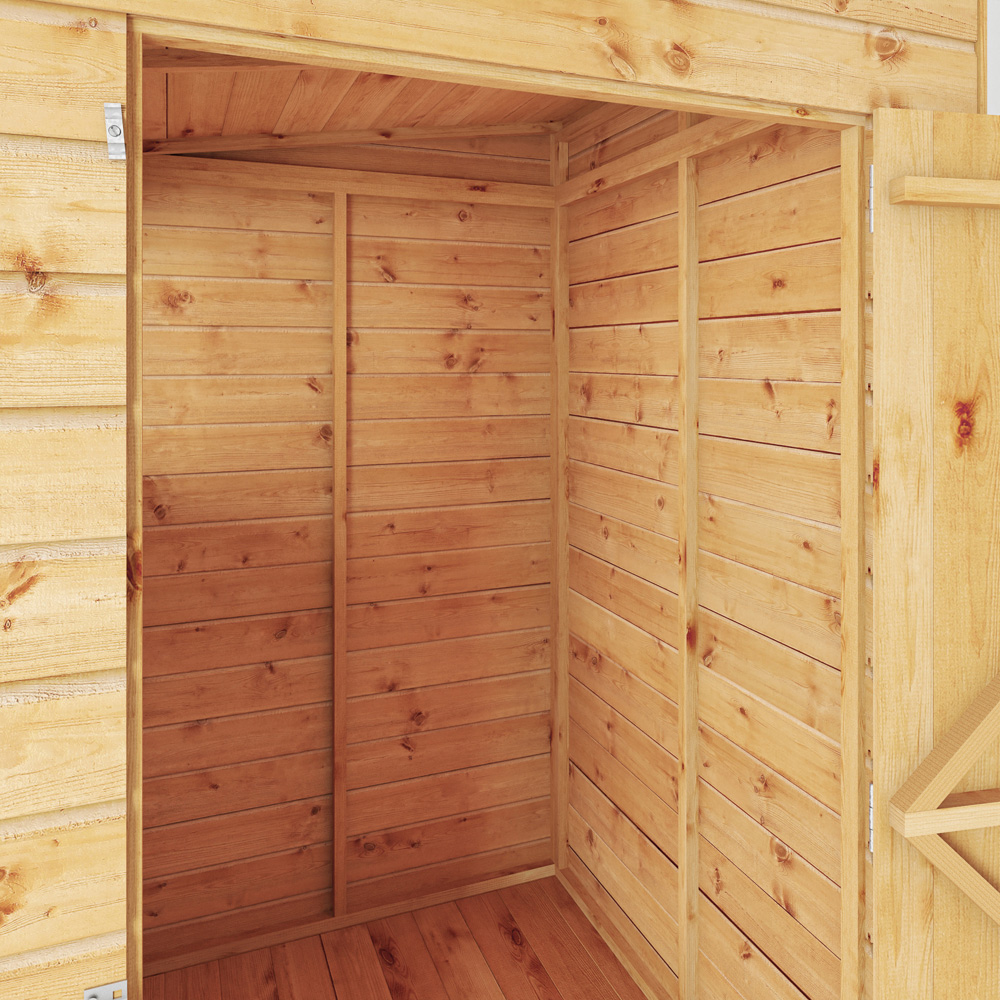 Mercia 4 x 4ft Shiplap Pent Shed Image 4