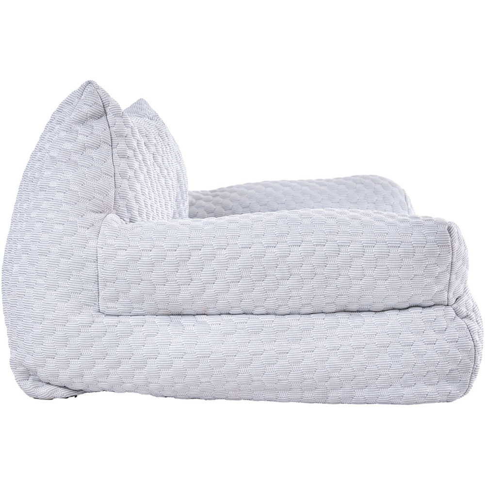 H&O Direct 65cm Light Grey Ice Silk Pet Sofa Bed Image 2