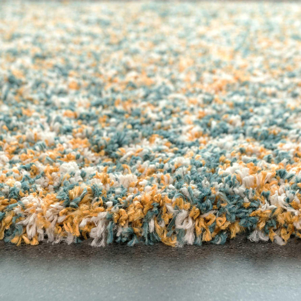 Kukoon Kinsale Blue Multicolour Shaggy Mottled Rug 200 x 290cm Image 4