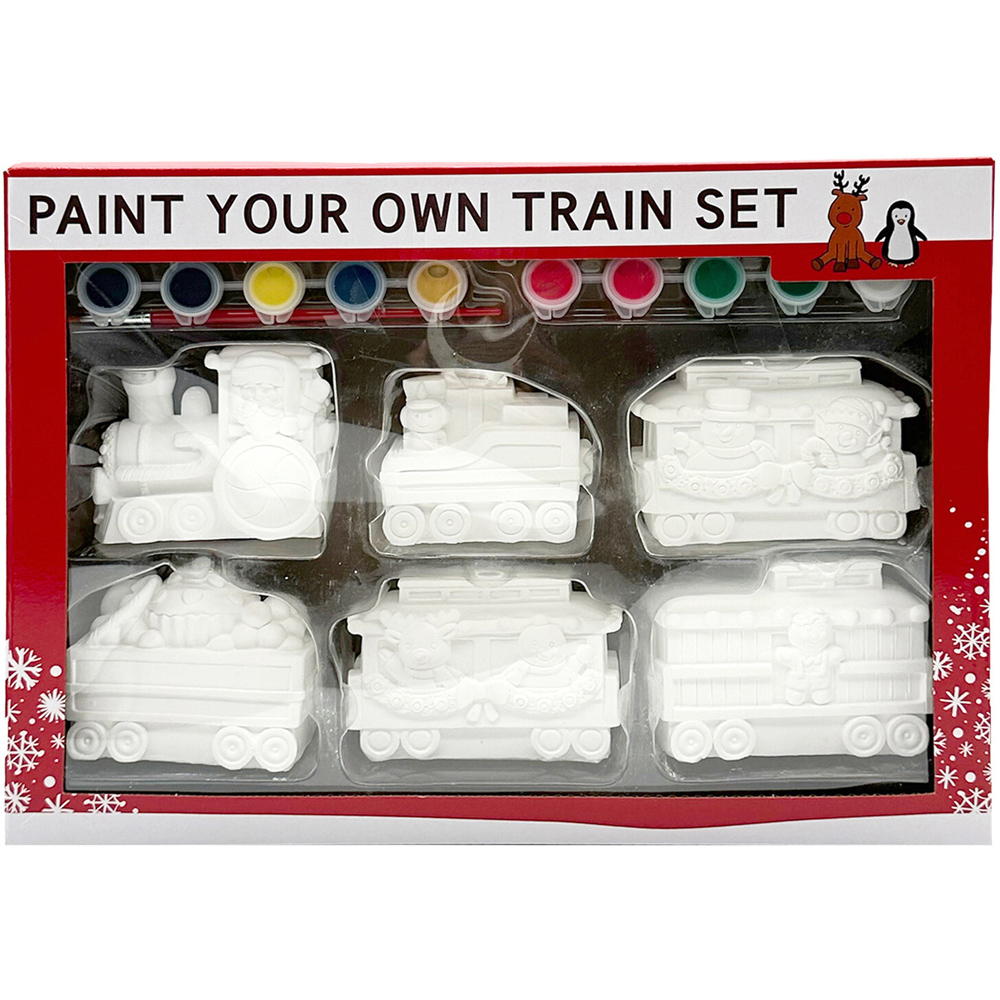 Paint Your Own Train Set Kit Image 1