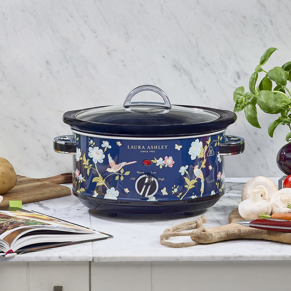 Laura Ashley Elveden VQSLWC3LLAENUK Navy 3.5L Slow Cooker Image 7