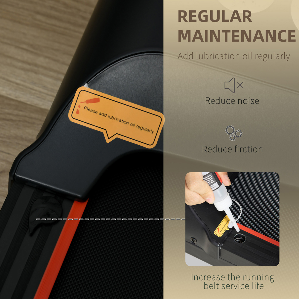 HOMCOM Black Foldable Walking Pad with LED Monitor Image 6