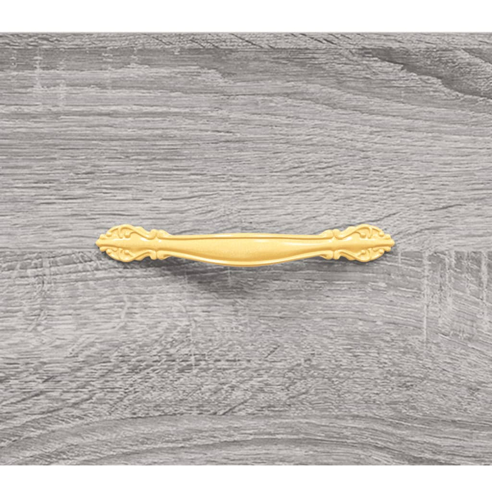 vidaXL 3 Drawer Grey Sonoma Wooden Sideboard Image 9