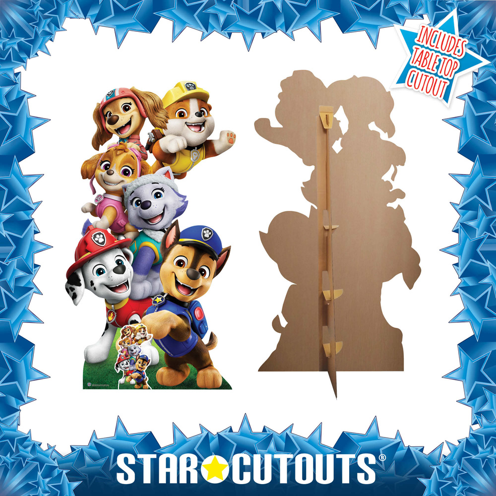 Star Cutouts Paw Patrol Group Shot Cardboard Cutout 5.4ft Image 4