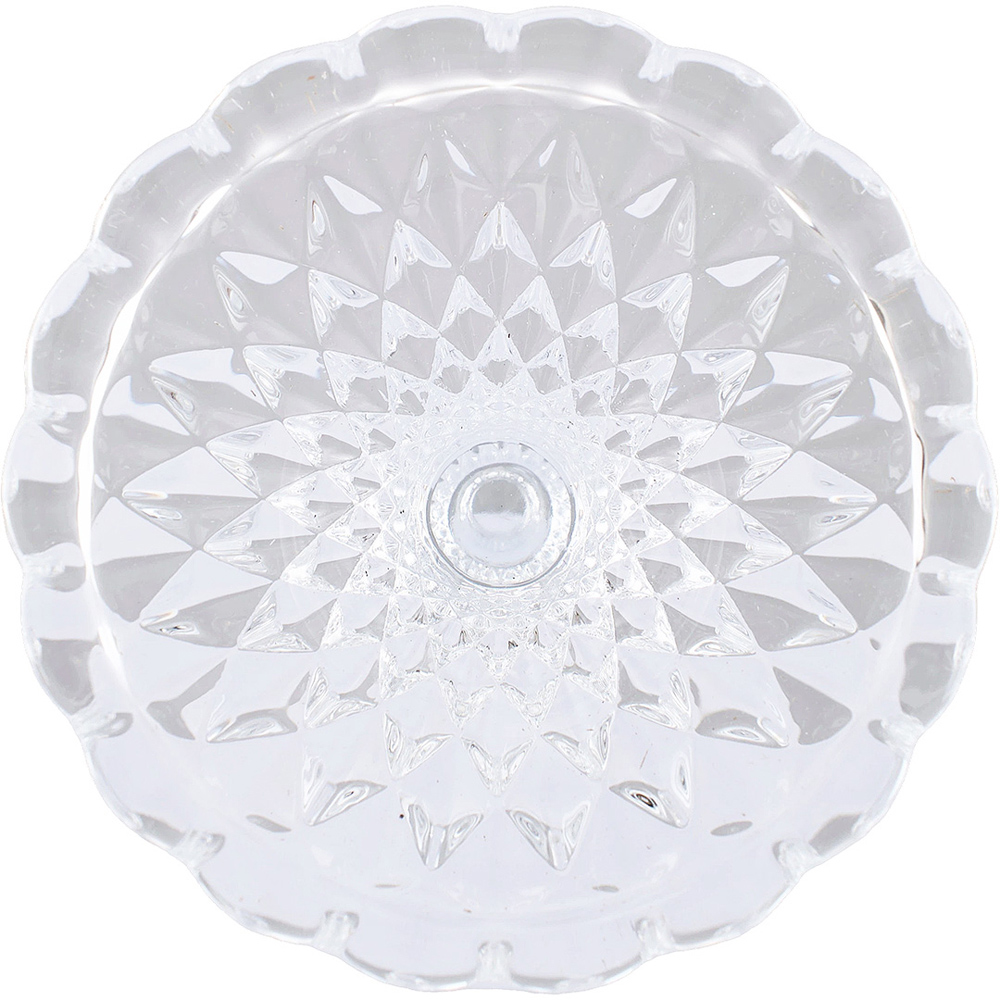 Living and Home Clear Glass Candlestick Holder Set of 2 Image 6