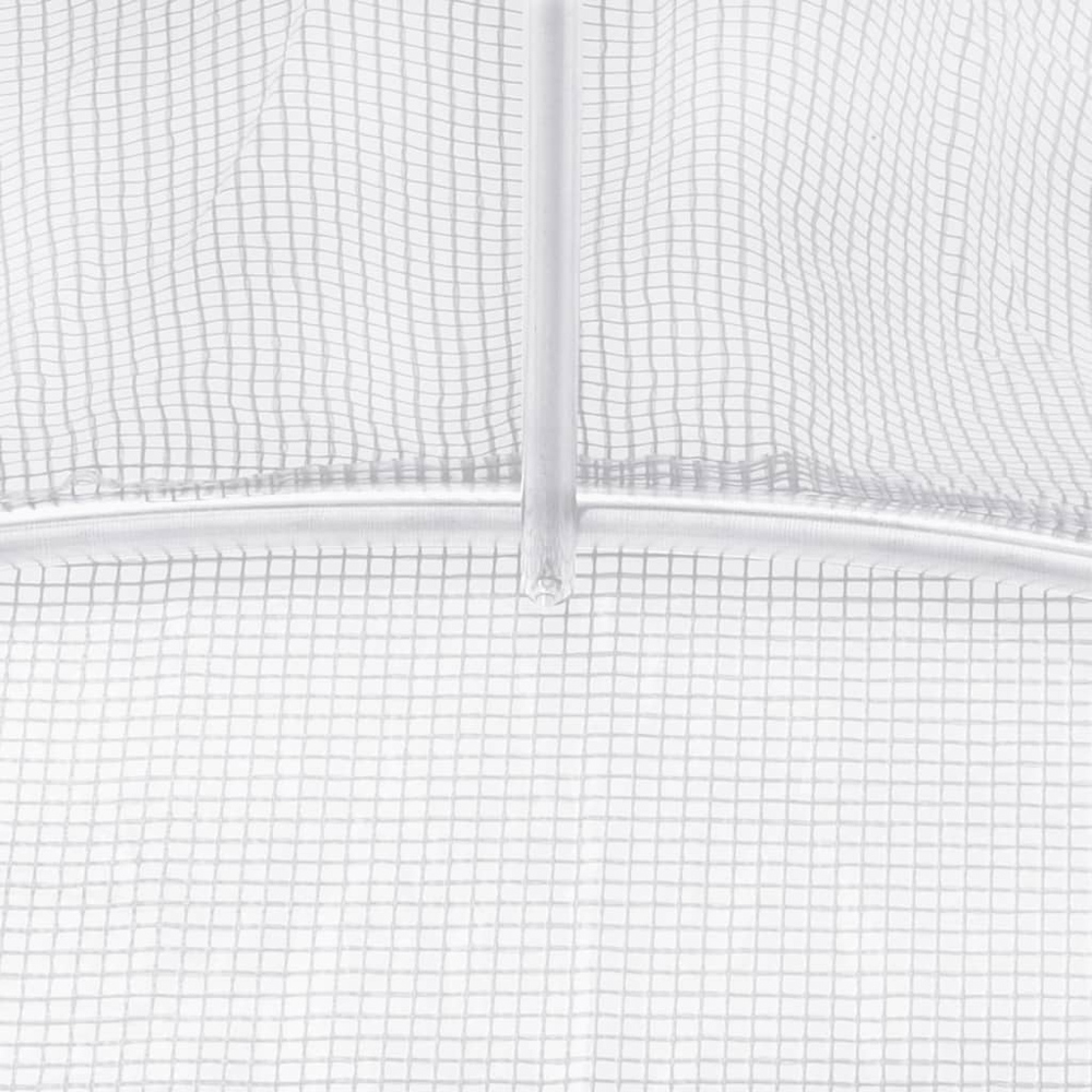 vidaXL White 16.4 x 59ft Greenhouse Image 6