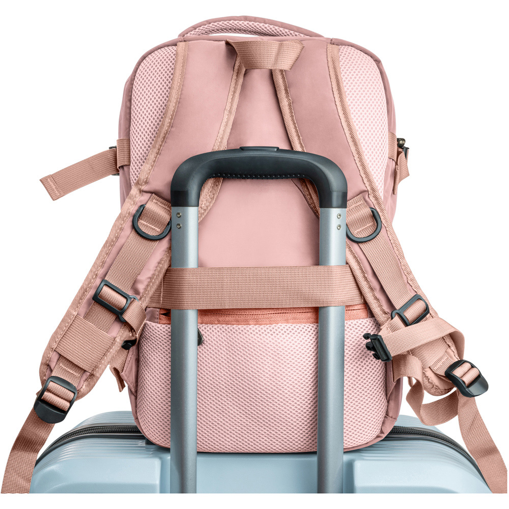 SA Products Pink Cabin Backpack with USB Port and Trolley Sleeve Image 6