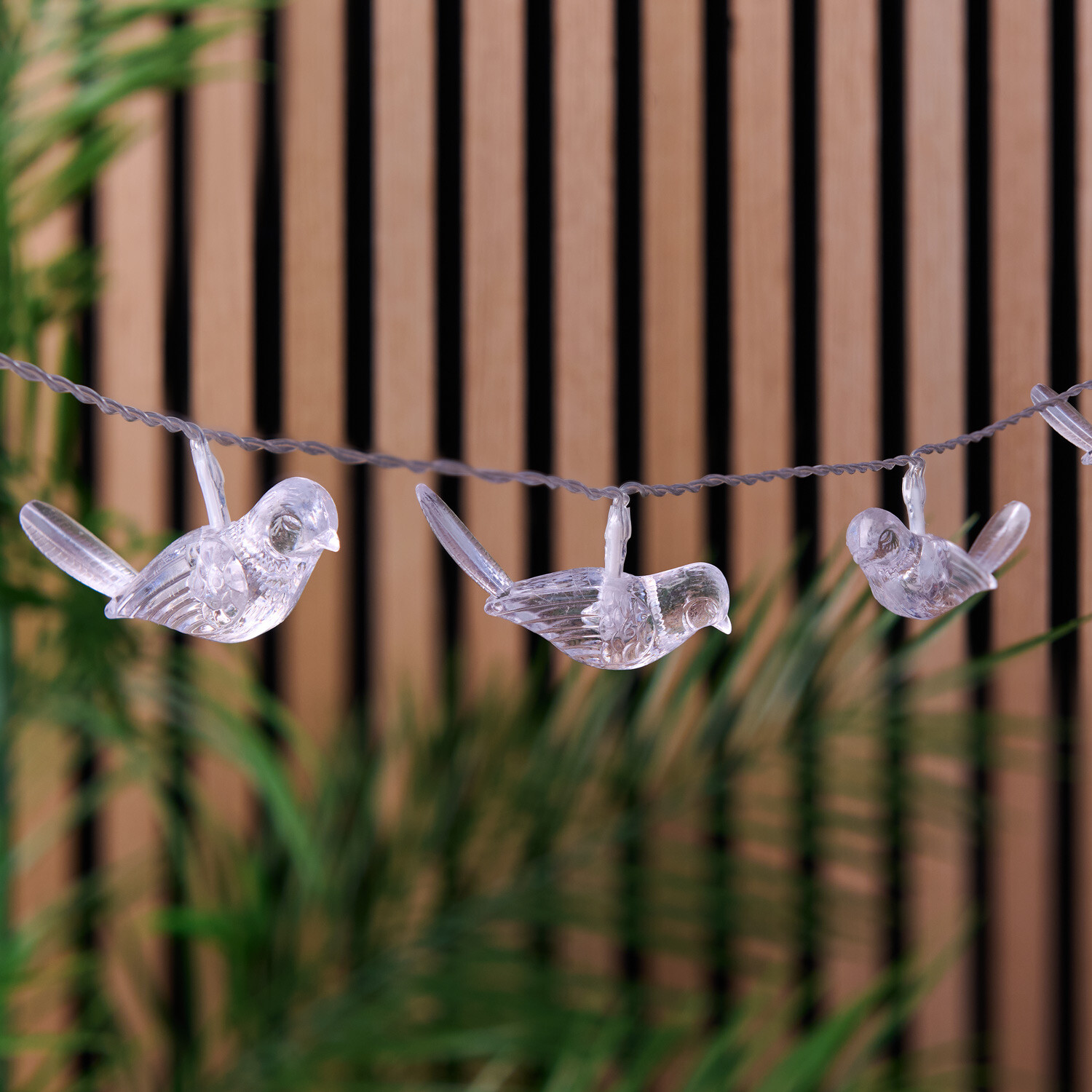 Solar Clear Bird String Light Image 7