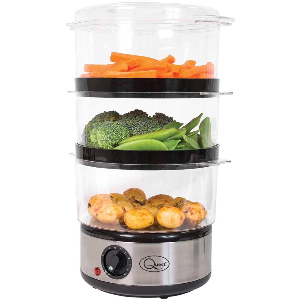 Quest 3 Layer Compact Food Steamer Image 1