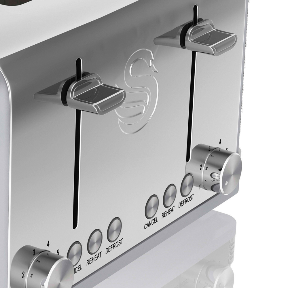 Tower Swan Retro EEJB174 Grey 20L Microwave with 4 Slice Toaster and 1.5L Kettle Set Image 5