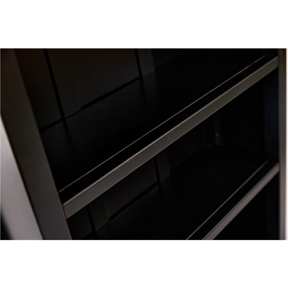 Palazzi 4 Shelves Black Bookcase Image 6