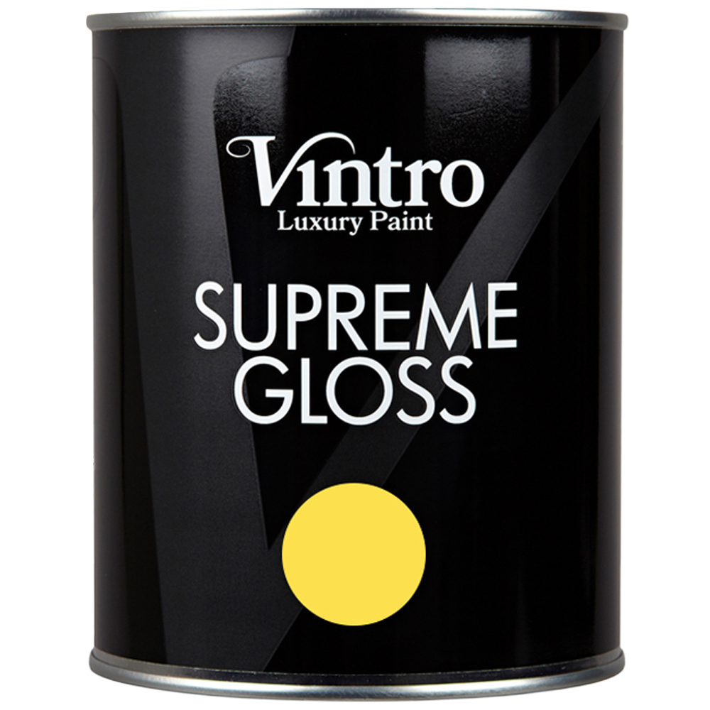 Vintro Paint Walls and Ceilings Yellow Maiden Gloss Paint 1L Image 2