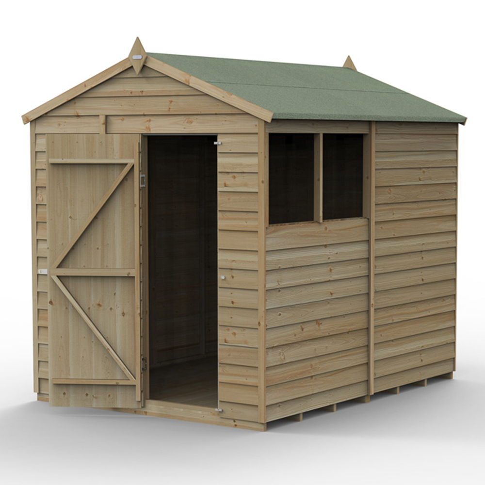 Forest Garden 4LIFE 6 x 8ft Apex Shed Image 3
