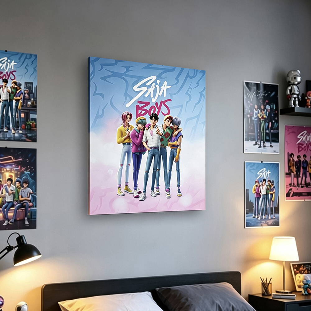 K-Pop Demon Hunters Saja Boys Canvas Image 2