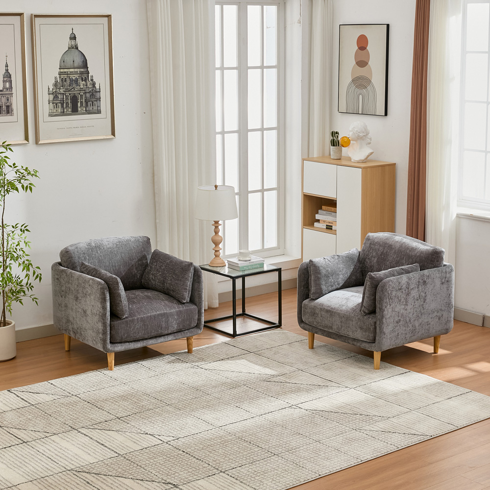 Furniture One Luxury Mid Century Sofa Chair Image 4