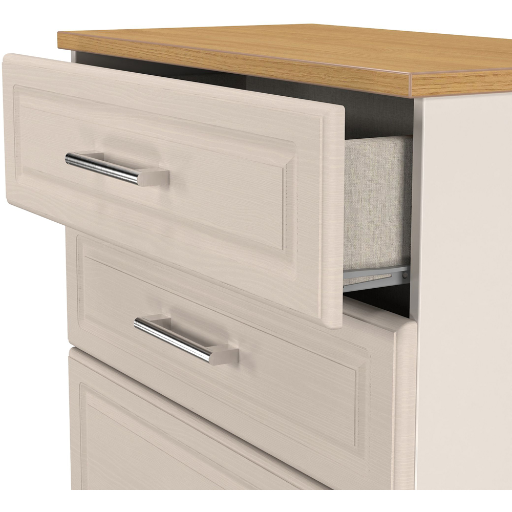 Crowndale Kent 4 Drawer Kashmir Ash and Modern Oak Deep Chest of Drawers Ready Assembled Image 6