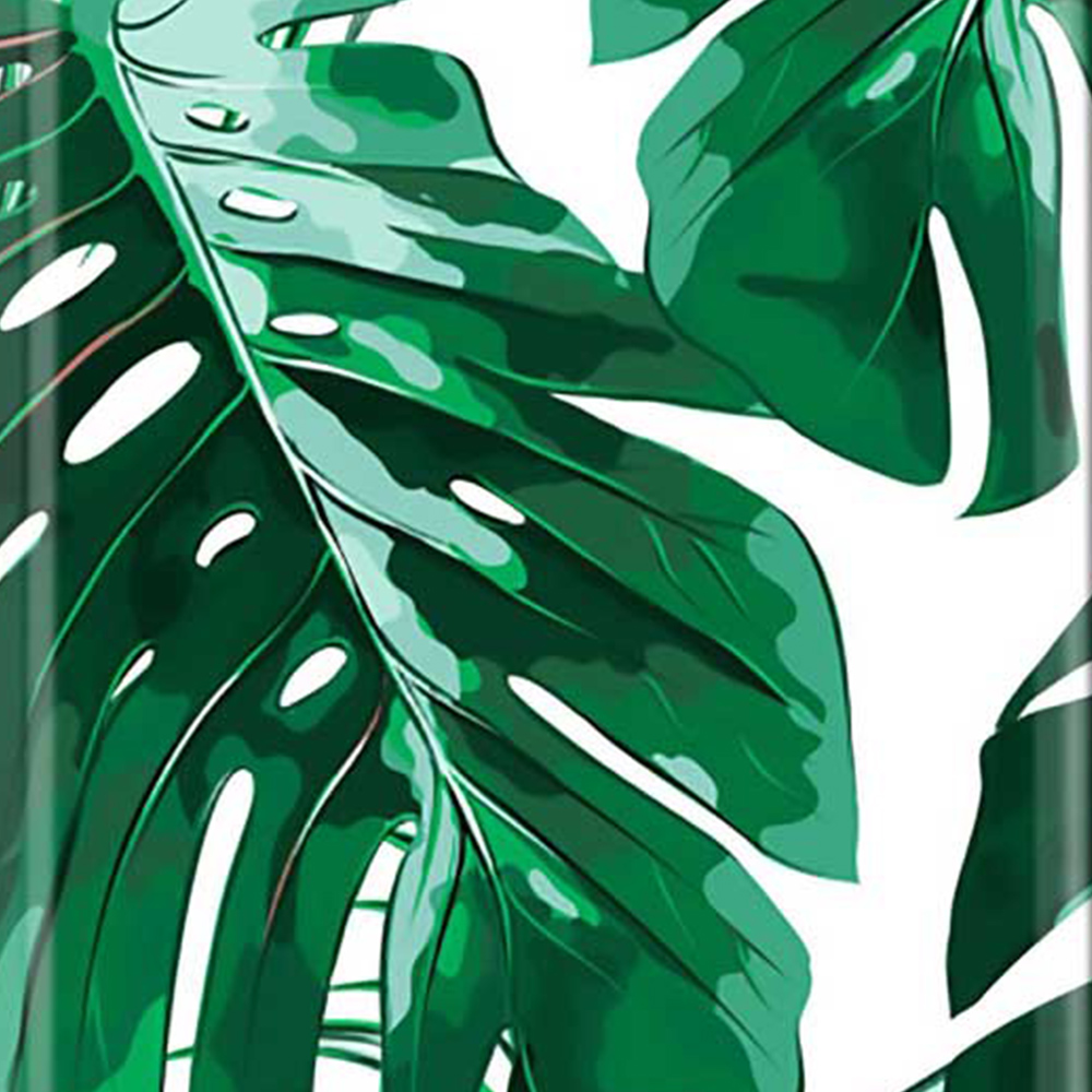 Warren Reed Designer Cabin Tropical Jungle Leaf Pattern Suitcase Image 3