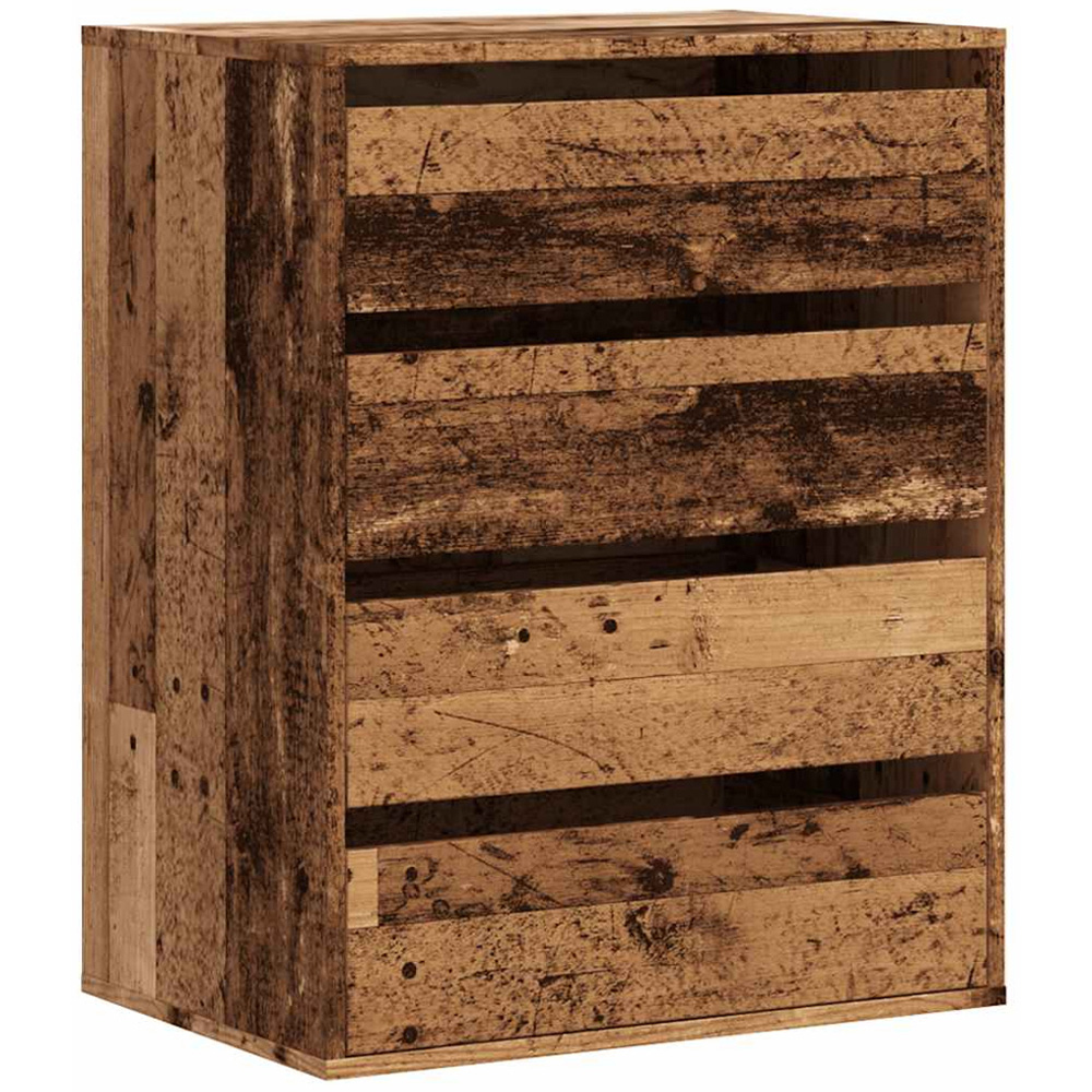 vidaXL 4 Drawer Old Wood Chest of Drawers Image 2
