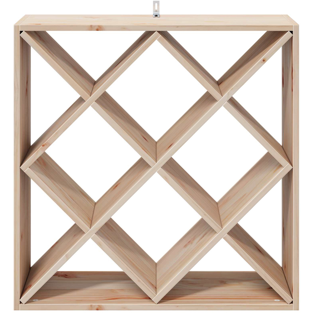 vidaXL 12 Shelf Brown Freestanding Wine Rack Set of 2 Image 3