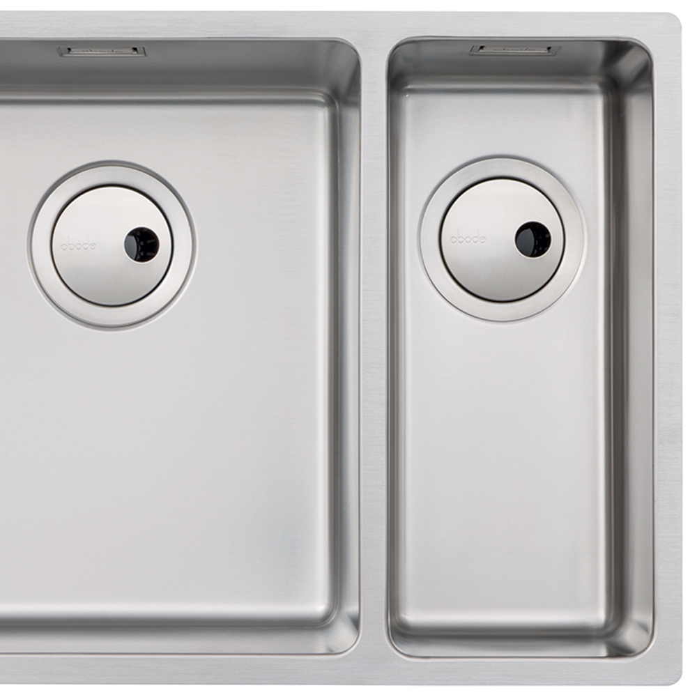 Matrix Stainless Steel Left Hand 1.5 Bowl Kitchen Sink 580mm Image 3