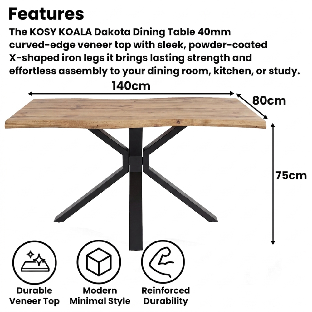 Kosy Koala 6 Seater Velvet Dining Table Set with Bench Brown and Grey Image 5