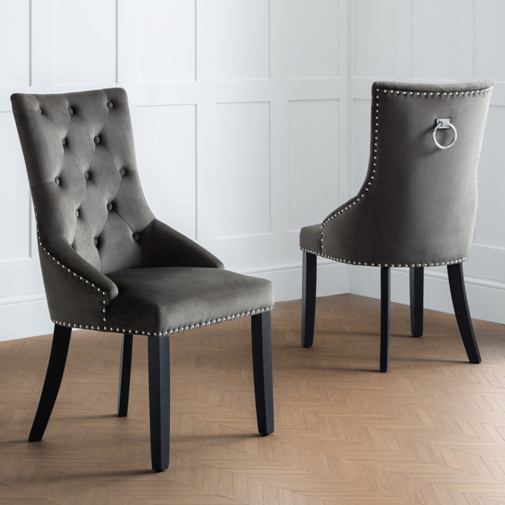 Julian Bowen Veneto Set of 2 Knockerback Chair Image 1