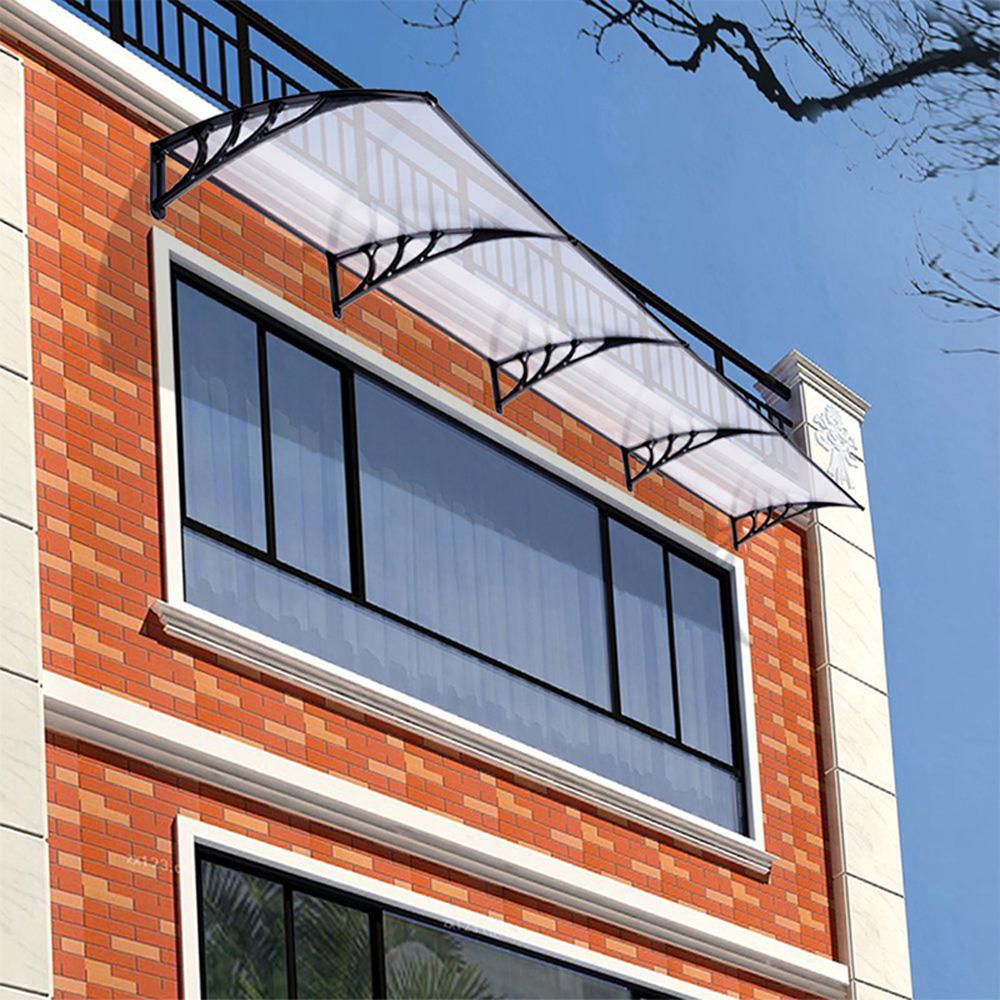 Living and Home Window Door Awning Canopy with Brackets 270cm Image 5