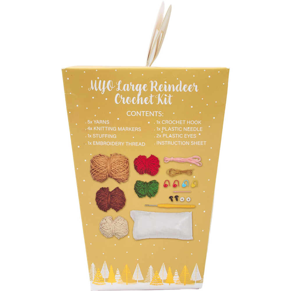 Make Your Own Large Reindeer Crochet Kit Image 2