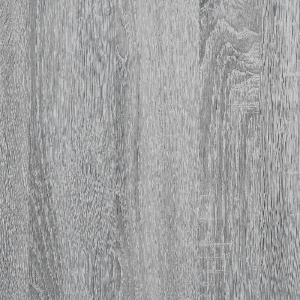 vidaXL 5 Shelf Grey Sonoma Floating Wall Shelf Image 8