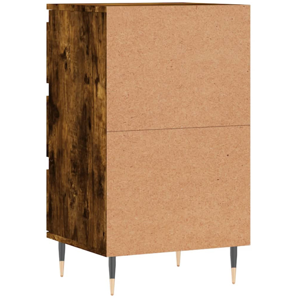 vidaXL 3 Drawer Smoked Oak Sideboard Image 8