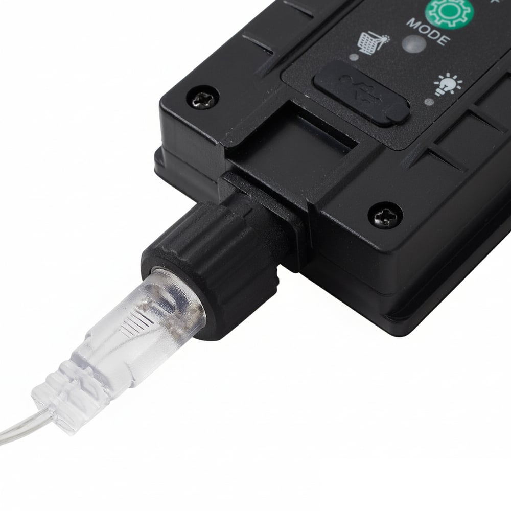 Living and Home 600 Multicolour LED Solar Powered Icicle String Lights with Remote Control 15m Image 4