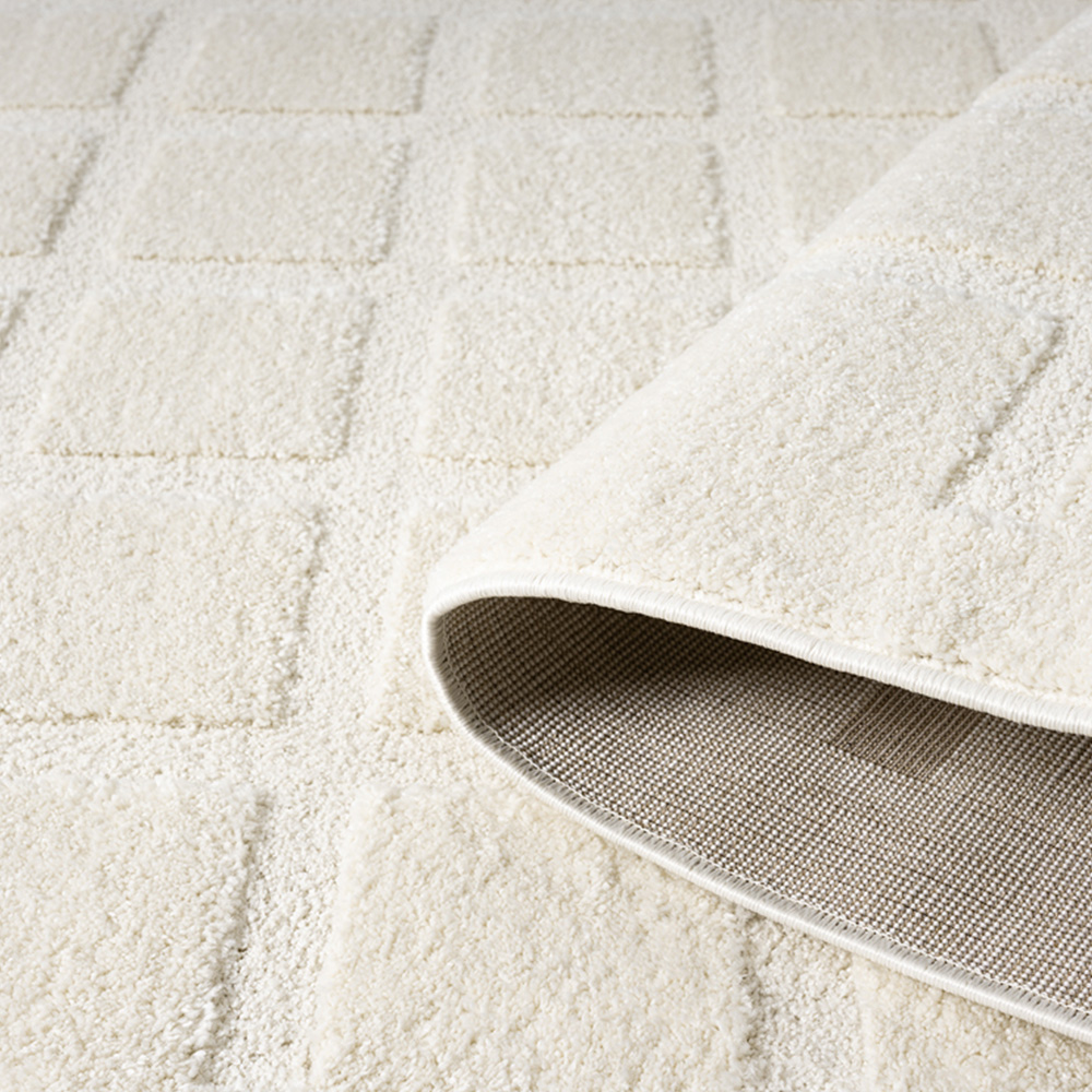 Desire Rugs Aya Cream Embossed Cube Rug 160 x 230cm Image 4