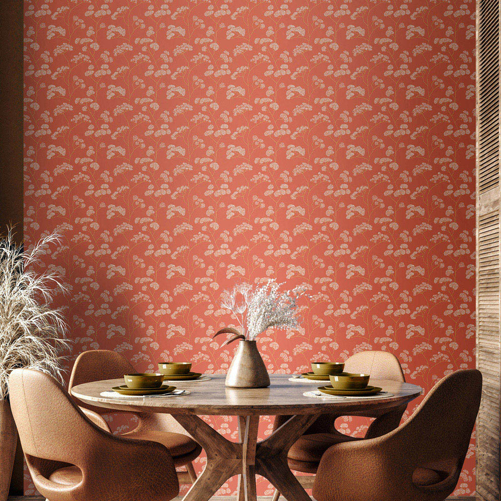 Hoopla Walls Oasis Elderflower Trail Spice Wallpaper Image 2