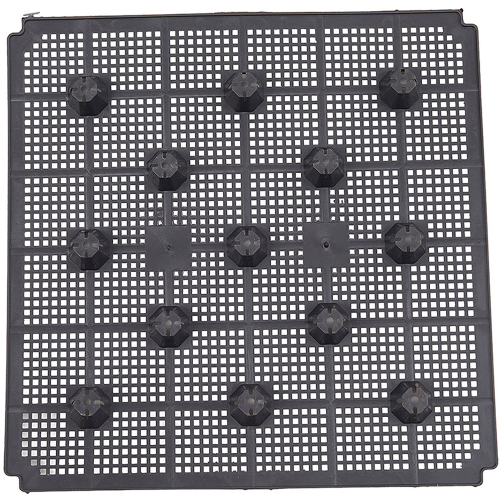 Living and Home Grey and Black Plastic Rattan Look Raised Garden Bed 22 x 120 x 40cm Image 3