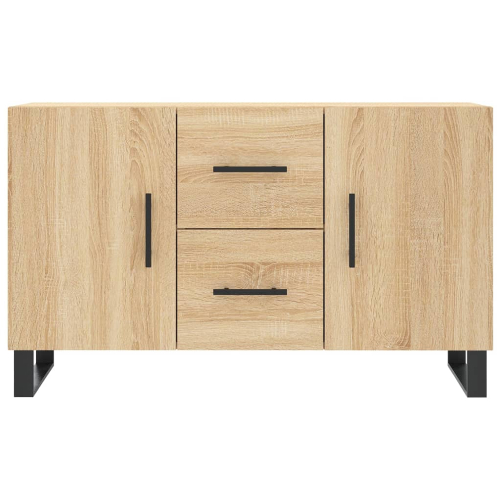 vidaXL 2 Door 2 Drawer Sonoma Oak Sideboard Image 6