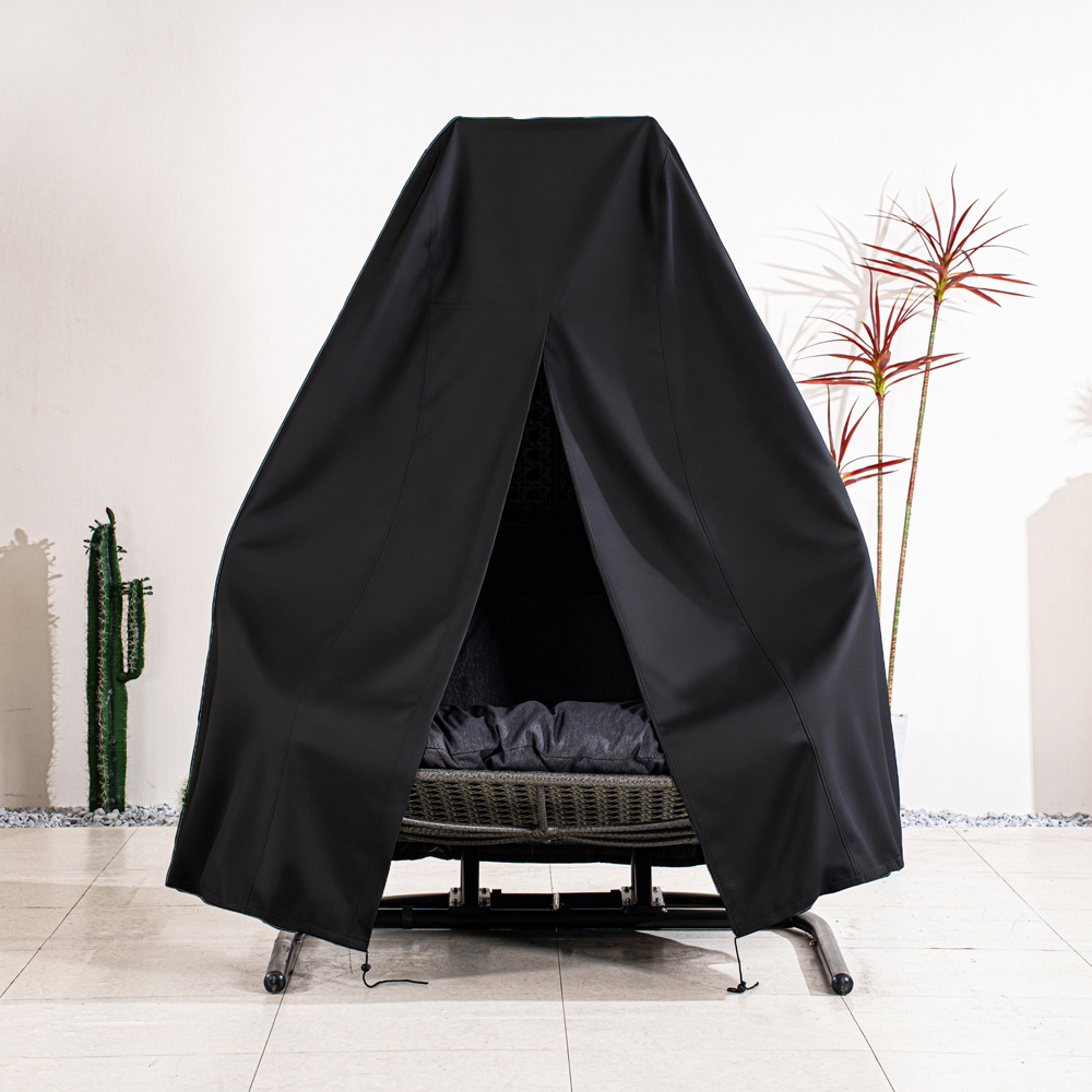 Direct Wicker Black Heavy Duty Double Hanging Pod Chair Cover 230 x 200cm Image 8