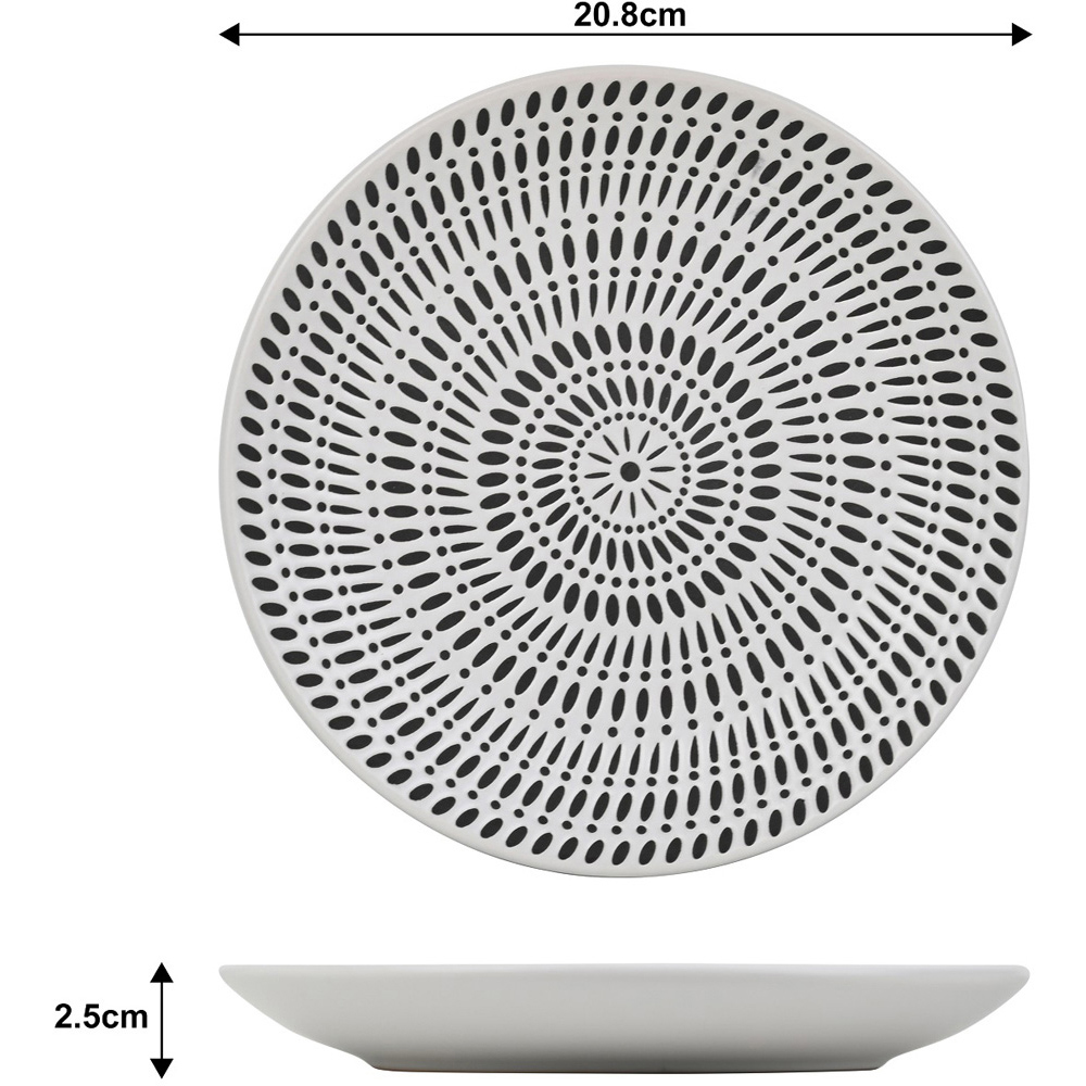 Waterside White Pad Print 16 Piece Dinner Set Image 6