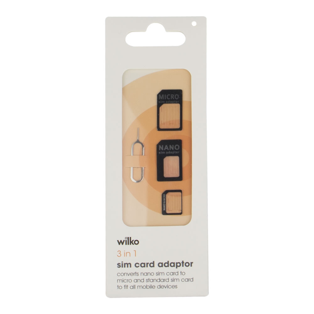 Wilko Sim Card Adaptor Kit Image 1